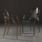 Chaise de salle à manger ouverte moderne en acrylique pour salle à manger pour salle à manger