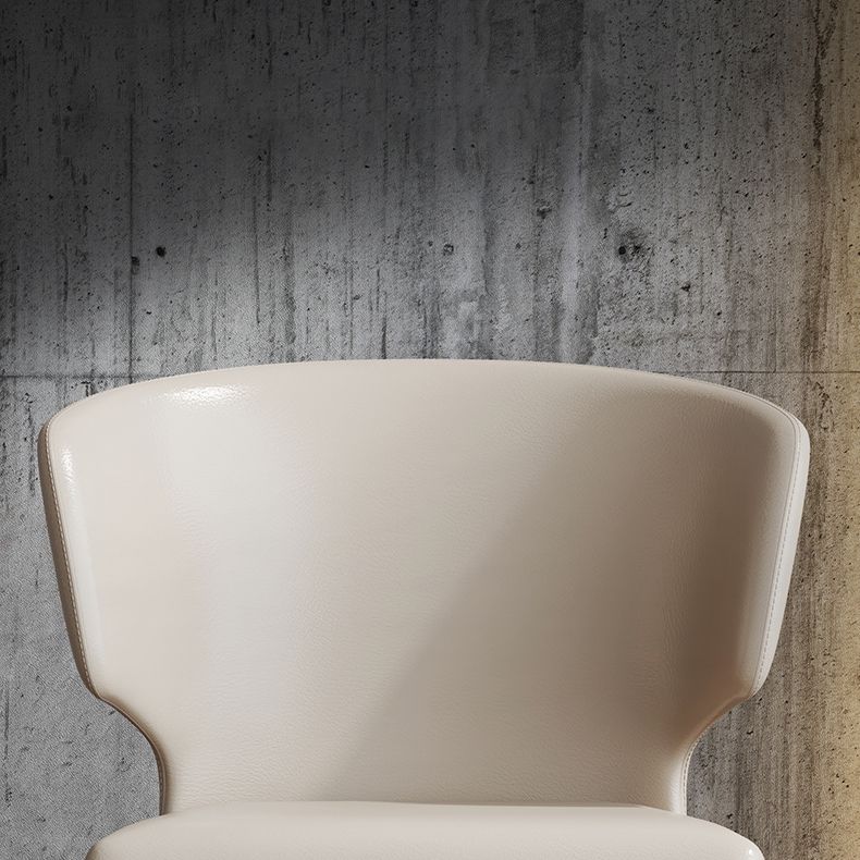 Faux Leather Contemporary Dining Room Chair Matte Finish Wingback Side Dining Chair Clearhalo ' kitchen&dining_furn' 'Dining Chairs' 'Dining Tables & Seating' 'dining_chair' 'furn' 'furn_dining_chair' 'Furniture' 'furniture_dining_chair' 'Kitchen & Dining Furniture' 'kitchen' 1200x1200_1029e7d1-956a-416d-89de-3b123065a64f
