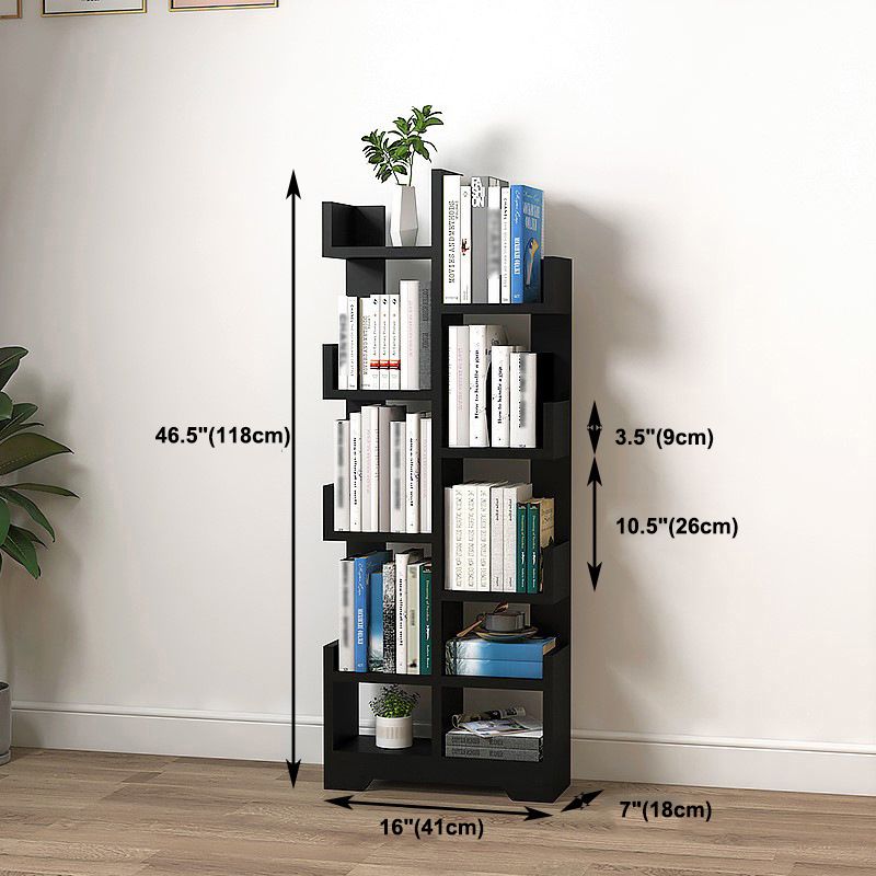 Scandinavian Manufactured Wood Geometric Bookshelf Vertical Open Bookshelf Clearhalo 'Bookcases' 'Furniture' 'furniture_bookcases' 'kitchen' 'kitchen_bookcases' 'Living Room Furniture' 'Office Furniture' 1200x1200_102b4f5b-9941-45f0-8f62-5c4e09d3007d