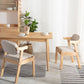 Silla de comedor de madera sólida silla de brazo trasero de estilo moderno para comedor