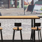 Wood Natural Bistro Accent Dining Table Modern Rectangle Footrest Pub Table Clearhalo 'Bar Furniture' 'Bar Tables' 'bar_tables' 'furn' 'furn_bar_tables' 'Furniture' 'furniture_bar_tables' 'Kitchen & Dining Furniture' 1200x1200_102bb85f-d8f9-462e-b235-2c73c5c67ca3