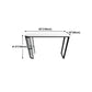 White Stone Industrial Indoor Bar Dining Table Double Pedestal Bistro Table with Shelve Clearhalo 'Bar Furniture' 'Bar Tables' 'bar_tables' 'Furniture' 'furniture_bar_tables' 'Kitchen & Dining Furniture' 'kitchen&dining_furn' 'kitchen' 1200x1200_102c88b6-26f7-4e80-936b-04daa94fd913