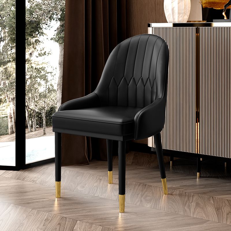 Leather Kitchen Side Chair 19'' Wide Dining Parsons Chair for Restaurant Clearhalo ' kitchen&dining_furn' 'Dining Chairs' 'Dining Tables & Seating' 'dining_chair' 'furn' 'furn_dining_chair' 'Furniture' 'furniture_dining_chair' 'Kitchen & Dining Furniture' 'kitchen' 1200x1200_102ce1b0-1a5b-4588-abb3-4293f116af94