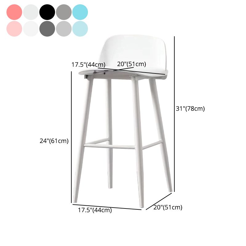Scandinavian Style Bar-stool with Square Seat Counter Stool for Restaurant Bar Clearhalo 'Bar Furniture' 'Bar Stools' 'bar_stools' 'furn' 'furn_bar_stools' 'furniture_bar_stools' 'Kitchen & Dining Furniture' 'kitchen&dining_furn' 'kitchen' 'kitchen_furn' Furniture' 1200x1200_102e8a6f-015f-4a5c-959c-f61e504c9cb6