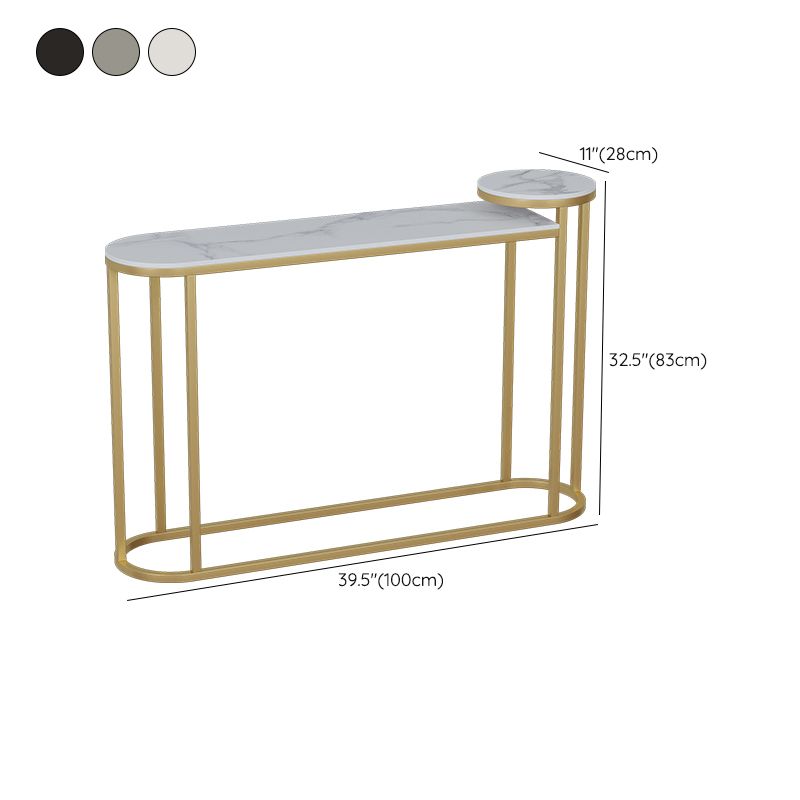 Tavolo console in pietra glam tavolo divano console di ferro dorato per sala