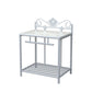 Comodino Glam con 1 ripiano, comodino con contenitori aperti e gambe, alto 21,3 pollici