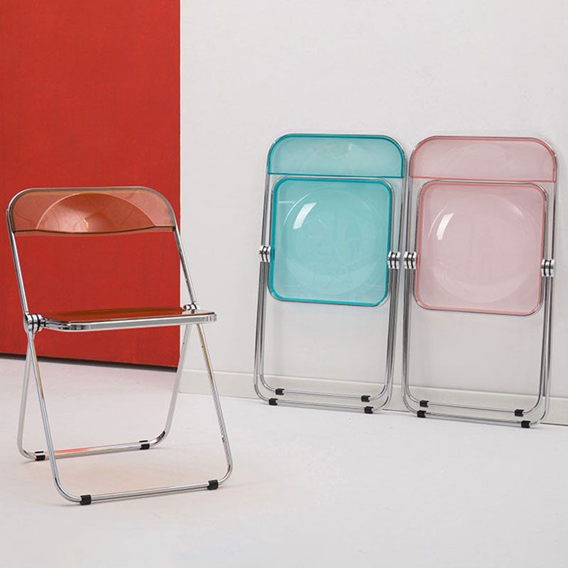 Industrial Design Plastic Folding Side Chair for Home Use Open Back Dining Side Chair Clearhalo ' kitchen&dining_furn' 'Dining Chairs' 'Dining Tables & Seating' 'dining_chair' 'furn' 'furn_dining_chair' 'Furniture' 'furniture_dining_chair' 'Kitchen & Dining Furniture' 'kitchen' 1200x1200_10303be0-3171-4c1a-86f6-435bd259daa4