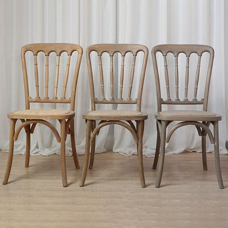 Wood Farmhouse Restaurant Side Chair Slat Back Vintage Tone Dining Chair Clearhalo ' kitchen&dining_furn' 'Dining Chairs' 'Dining Tables & Seating' 'dining_chair' 'furn' 'furn_dining_chair' 'Furniture' 'furniture_dining_chair' 'Kitchen & Dining Furniture' 'kitchen' 1200x1200_10319395-e432-49cc-ac9b-792a897404f0