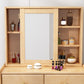 2-laders spiegel ijdelheid tafel Scandinavische houten kaptafel