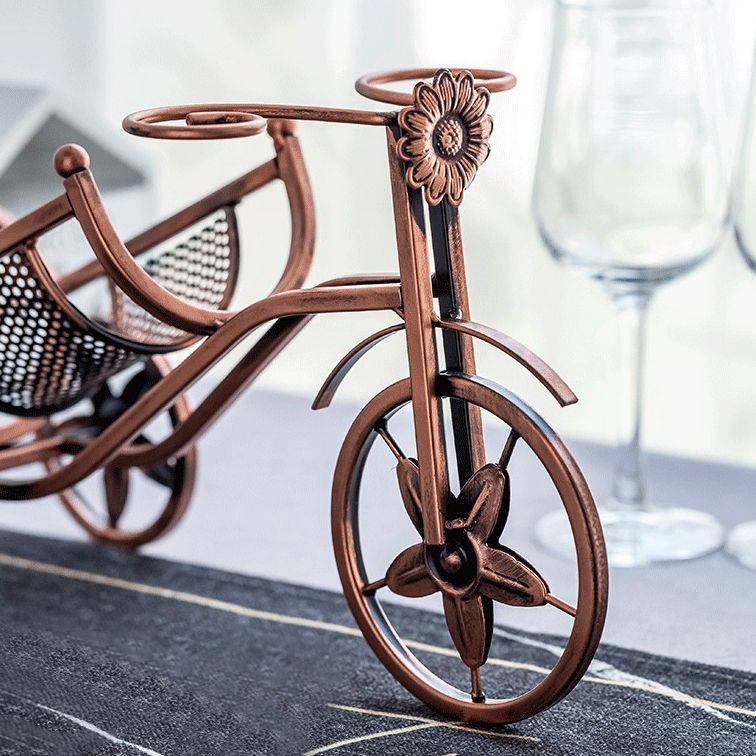 Metal Countertop Wine Glass Rack Modern Wine Bottle Holder -13.2"L x 4.7"W x 7.7"H Clearhalo 'furn' 'furn_wine_racks' 'Furniture' 'Kitchen & Dining Furniture' 'Wine Racks' 'wine_racks' 1200x1200_1033ce8f-a8f2-469a-af9e-c749322a8c18