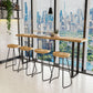 Solid Wood Bar Dining Table Traditional Luxury Rectangle Bar Table with Sled Base Clearhalo 'Bar Furniture' 'Bar Tables' 'bar_tables' 'Furniture' 'furniture_bar_tables' 'Kitchen & Dining Furniture' 1200x1200_10345a62-d367-419a-86f8-021edaf47c29