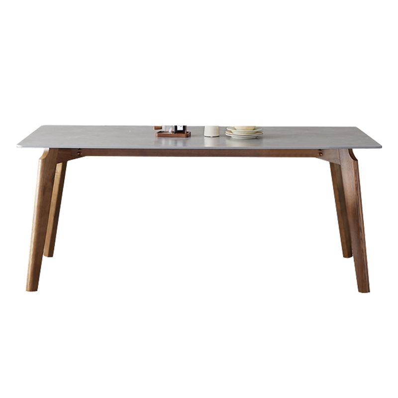 Rectangle Grey Top Dining Table Mid-Century Modern Sintered Stone Table with 4 Legs Clearhalo ' dining_table' 'Dining Tables & Seating' 'Dining Tables' 'furn' 'furn_dining_table' 'Furniture' 'furniture_dining_table' 'Kitchen & Dining Furniture' 'kitchen&dining_furn' 'kitchen' 'kitchen_dining_table' 1200x1200_103495da-5e00-44ea-b3e6-2e15edd301e0