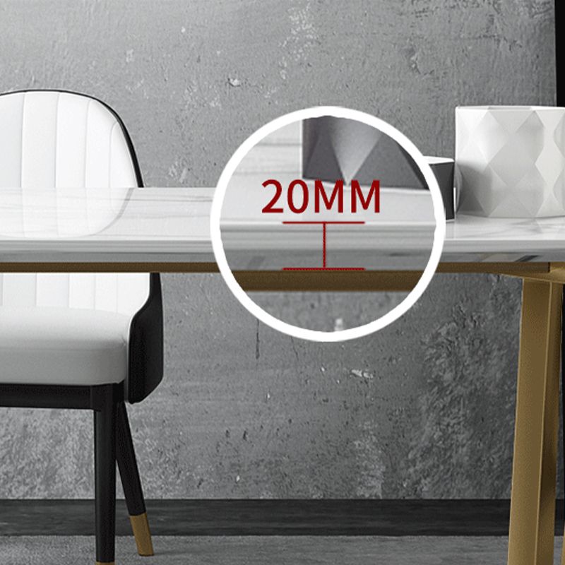 Glam 1/5/7 Pieces Dining Set Sintered Stone Dining Table for Home Use Clearhalo 'Dining Room Sets' 'Dining Tables & Seating' 'dining_room_set' 'furn' 'furn_dining_room_set' 'Furniture' 'furniture_dining_room_set' 'Kitchen & Dining Furniture' 'kitchen&dining_furn' 'kitchen' 1200x1200_1034c4c7-8fa3-493e-bc0a-908ec1a4b072