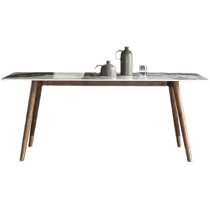Rectangle Dining Site Table Stone Dining Room Collection with Solid Wood Base Clearhalo ' dining_table' 'Dining Tables & Seating' 'Dining Tables' 'furn' 'furn_dining_table' 'Furniture' 'furniture_dining_table' 'Kitchen & Dining Furniture' 'kitchen&dining_furn' 'kitchen' 'kitchen_dining_table' 1200x1200_1036bb8a-584f-4762-b6e8-d36491f8f349