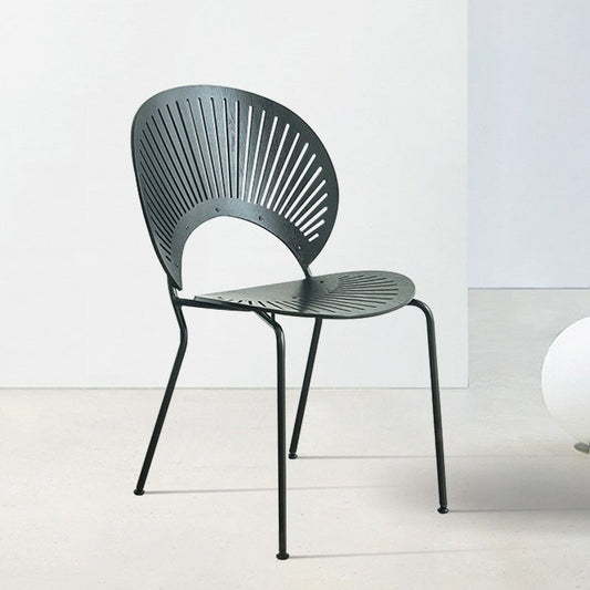 Industrial Metal Dining Room Chair Open Back Dining Chair for Restaurant Use