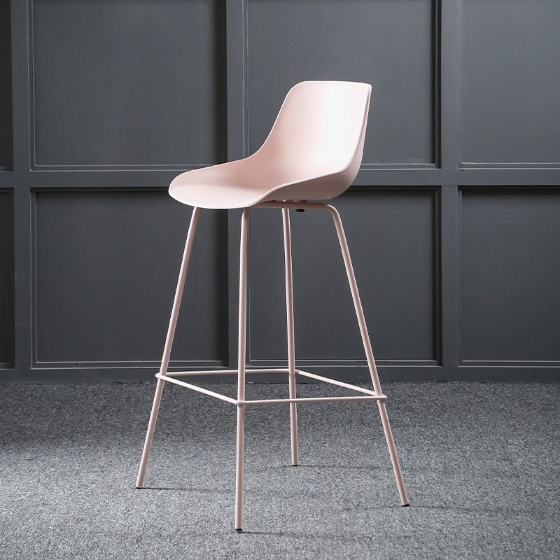 Contemporary Counter Height Stools Plastic Height Bar Stool for Living Room Clearhalo 'Bar Furniture' 'Bar Stools' 'bar_stools' 'furn' 'furn_bar_stools' 'Furniture' 'Kitchen & Dining Furniture' 1200x1200_1037c293-5aaa-4f7d-91a2-2a67f3025a11