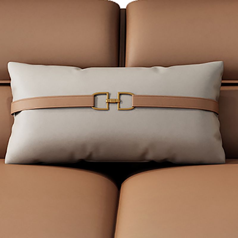 Contemporary Sewn Pillow Back Sofa 35.43"H Pillow Top Arm Sectional Clearhalo 'furn' 'furn_sofas' 'Furniture' 'furniture_sectionals' 'kitchen' 'kitchen_sofas' 'Living Room Furniture' 'Sectionals' 'Sofa' 'sofas' 1200x1200_10393a27-4976-4425-99d6-049015d7cba4