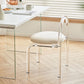 Acrylic Dining Arm Chair Open Upholstered Chair for Dining Room Clearhalo 'Dining Chairs' 'Dining Tables & Seating' 'dining_chair' 'furn' 'furn_dining_chair' 'Furniture' 'Kitchen & Dining Furniture' 1200x1200_103a190a-92f8-4bb8-9492-a82effe90bed