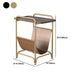 Rectangle Wood Top Side Table Iron Frame End Table with Magazine Holder Clearhalo 'Coffee & Accent Tables' 'End & Side Tables' 'end_side_tables' 'furn' 'furn_end_side_tables' 'Furniture' 'Living Room Furniture' 1200x1200_103a9680-950c-4b45-9953-068c27a8aaa9