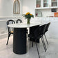 Marble Dining Table Contemporary Style Dining Site Table with Double Pedestal Clearhalo ' dining_table' 'Dining Tables & Seating' 'Dining Tables' 'furn' 'furn_dining_table' 'Furniture' 'furniture_dining_table' 'Kitchen & Dining Furniture' 'kitchen&dining_furn' 'kitchen' 'kitchen_dining_table' 1200x1200_103b03e2-f177-4417-af2b-7a07d26cda1e
