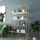 Libreria etagere industriale Metal 4 mensole aperte libreria