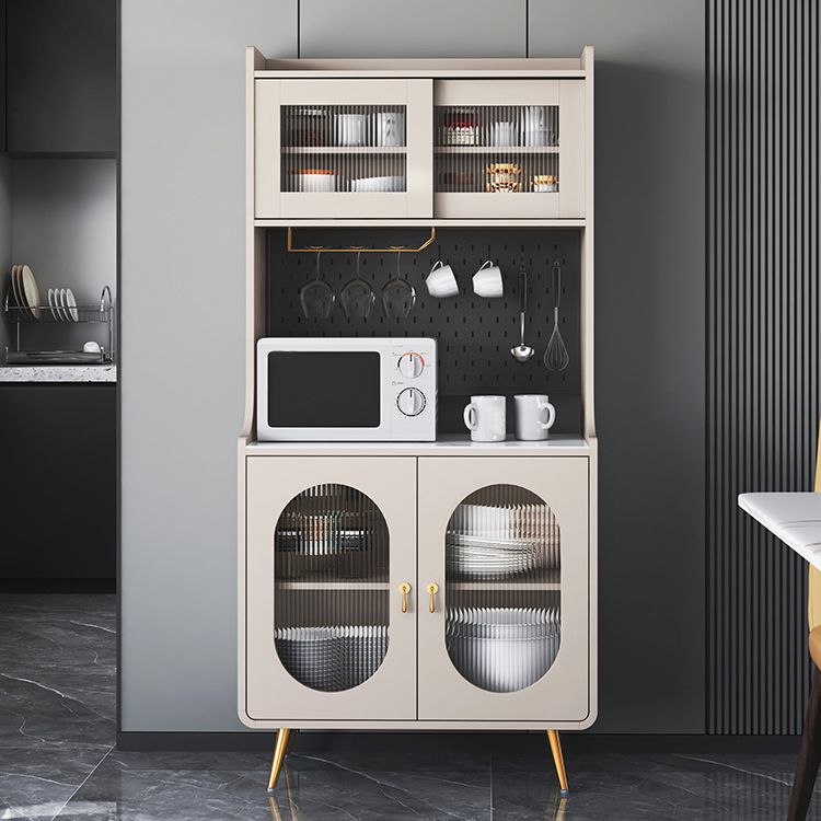 Servidor de estantería ajustable de liderazgo de madera de ingeniería de Glam. Para sala de estar para sala de estar