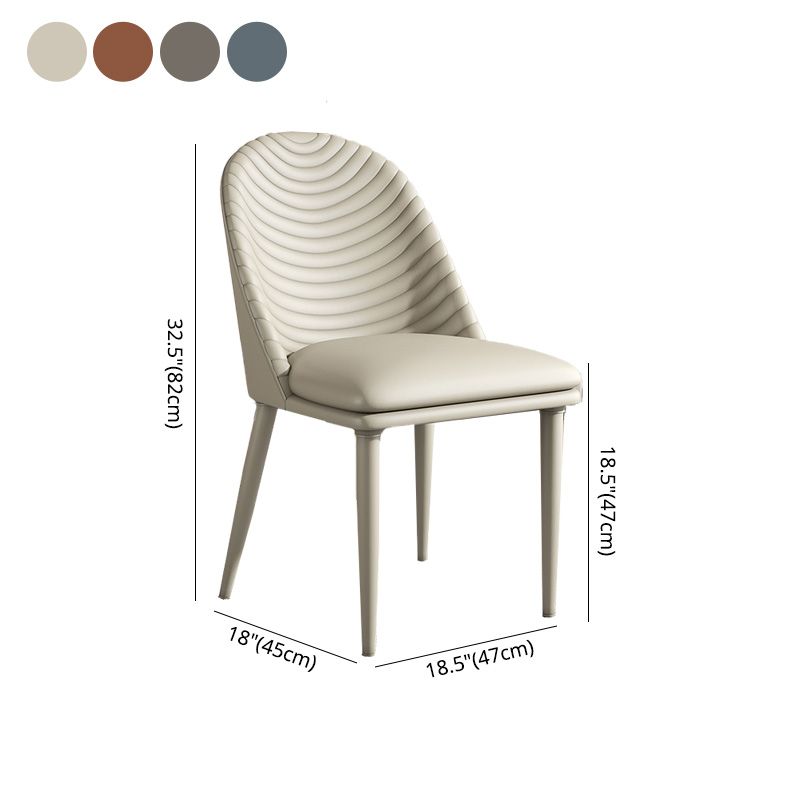 Contemporary Style Metal Dining Chair Dining Armless Side Chair for Kitchen (Set of 2) Clearhalo ' kitchen&dining_furn' 'Dining Chairs' 'Dining Tables & Seating' 'dining_chair' 'furn' 'furn_dining_chair' 'Furniture' 'furniture_dining_chair' 'Kitchen & Dining Furniture' 'kitchen' 1200x1200_104068be-7772-49f8-afde-bfdcff2b16a3