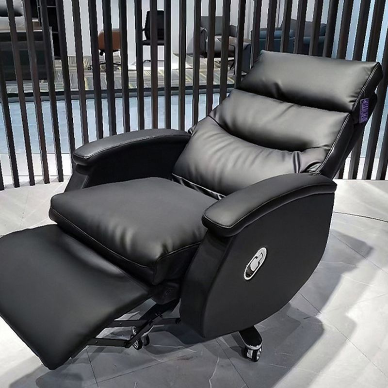 Modern Office Chair Armless Leather Adjustable Seat Height Desk Chair with Wheels Clearhalo 'furn' 'furn_office_chair' 'Furniture' 'Office Chairs' 'Office Furniture' 'office_chair' 1200x1200_1041108c-06da-46d9-a111-ee3b9a653201