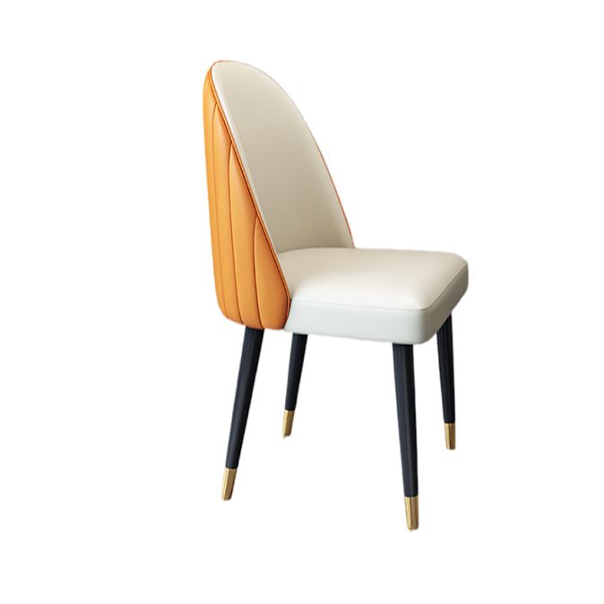 Nordic Style Leather Dining Room Chair Home Side Parsons Chair for Kitchen Clearhalo ' kitchen&dining_furn' 'Dining Chairs' 'Dining Tables & Seating' 'dining_chair' 'Furniture' 'furniture_dining_chair' 'Kitchen & Dining Furniture' 'kitchen' 1200x1200_10414966-1331-40dc-8131-1ac35492d8d5