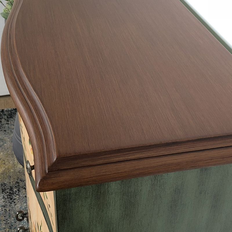 Mobile rettangolo moderno di metà secolo armadio laterale in legno con cassetto