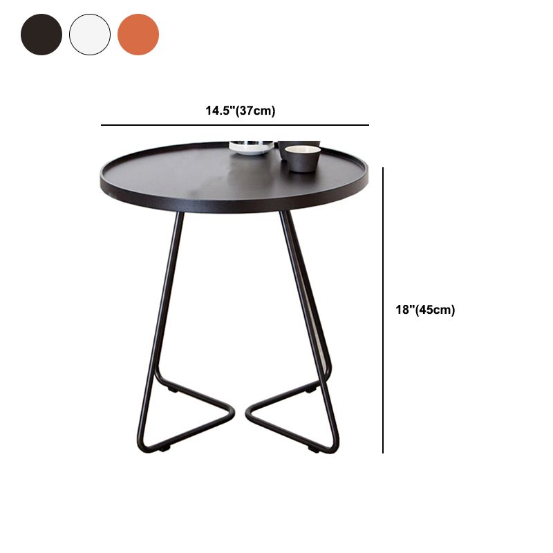 Mid-Century Metal Sled End Table Round Side Table for Living Room Clearhalo 'Coffee & Accent Tables' 'End & Side Tables' 'end_side_tables' 'furn' 'furn_end_side_tables' 'Furniture' 'Living Room Furniture' 1200x1200_1042166d-581d-4fe5-915d-9ebaa5212130