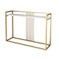 Glam Accent Table Marble Top Golden Sofa Console Table for Hall Clearhalo 'Console Tables' 'console_tables' 'Entry & Mudroom Furniture' 'furn' 'furn_console_tables' 'Furniture' 1200x1200_10423d18-a31b-4039-9f4f-0c6d433e3ad7