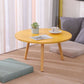 Mesa moderna de 3 piernas Mesa de madera maciza redonda de madera maciza para sala de estar