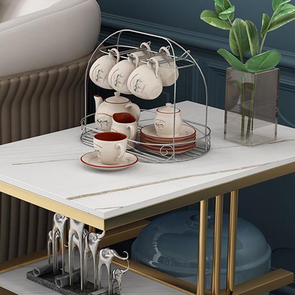 24.41" Tall Contemporary Style Side End Table Storage End Table