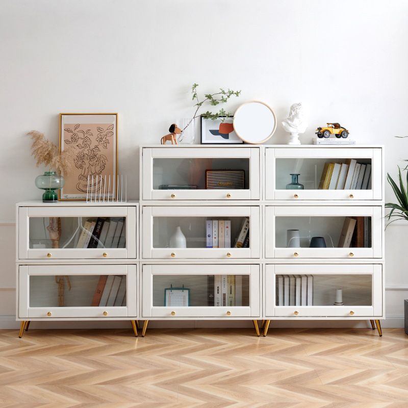 Urban Closed Back Standard Wood Shelf Bookcase for Living Room