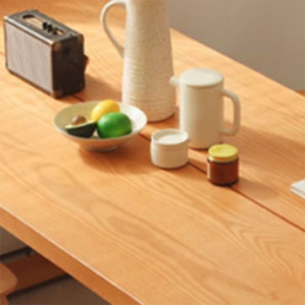 Modern Rectangle Dining Set 1/3/5 Pieces Solid Wood Dining Table with Slat Back Chairs