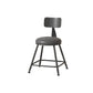 Modern Armless Backrest Counter Stool Iron Cafe Bar Stool with Leather Cushion Clearhalo 'Bar Furniture' 'Bar Stools' 'bar_stools' 'furn' 'furn_bar_stools' 'Furniture' 'furniture_bar_stools' 'Kitchen & Dining Furniture' 1200x1200_10467cd9-7dbb-4e38-a68a-6f36caec2f93