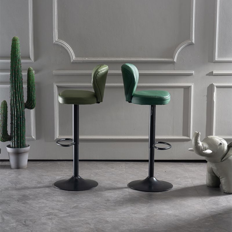 Adjustable Height Leather Indoor Bar Stool Footrest Low Back Counter Stool with Cushion Clearhalo 'Bar Furniture' 'Bar Stools' 'bar_stools' 'furn' 'furn_bar_stools' 'furniture_bar_stools' 'Kitchen & Dining Furniture' 'kitchen&dining_furn' 'kitchen' 'kitchen_furn' Furniture' 1200x1200_1046c09d-8f48-467d-8984-b05db7084f7a