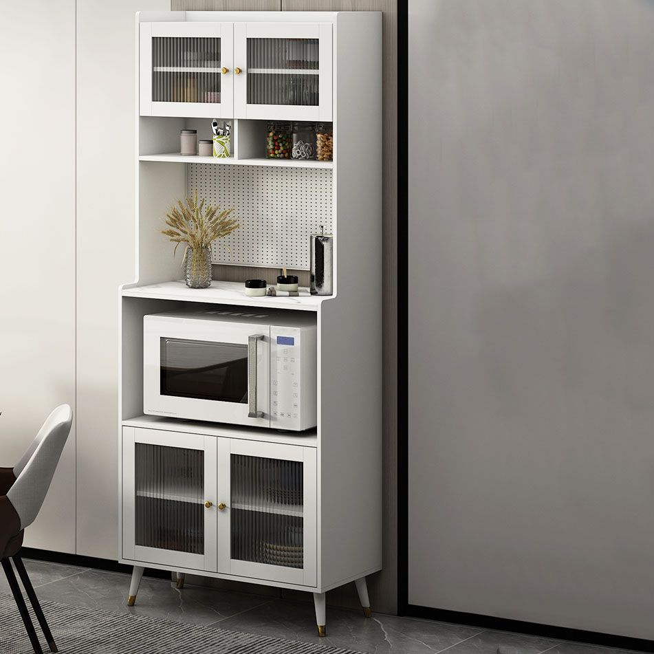 Ultra Modern Dining Hutch Faux Wood Storage Cabinet for Dining Room Clearhalo 'Display & China Cabinets' 'display_china_cabinets' 'furn' 'furn_display_china_cabinets' 'Furniture' 'Kitchen & Dining Furniture' 1200x1200_104f3ac6-8de4-4a1f-956b-14bd54483eb4