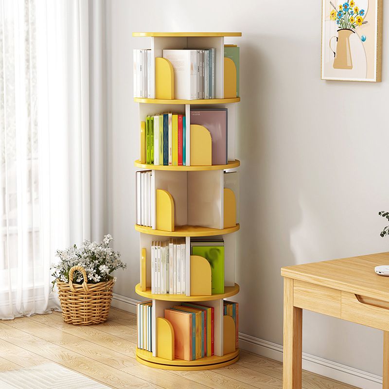 Engineered Wood Closed Back Bookcase Scandinavian Standard Bookshelf Clearhalo 'Bookcases' 'furn' 'furn_bookcases' 'Furniture' 'Office Furniture' 1200x1200_10538ae7-ee17-4aac-b289-e44eb3afe1f0