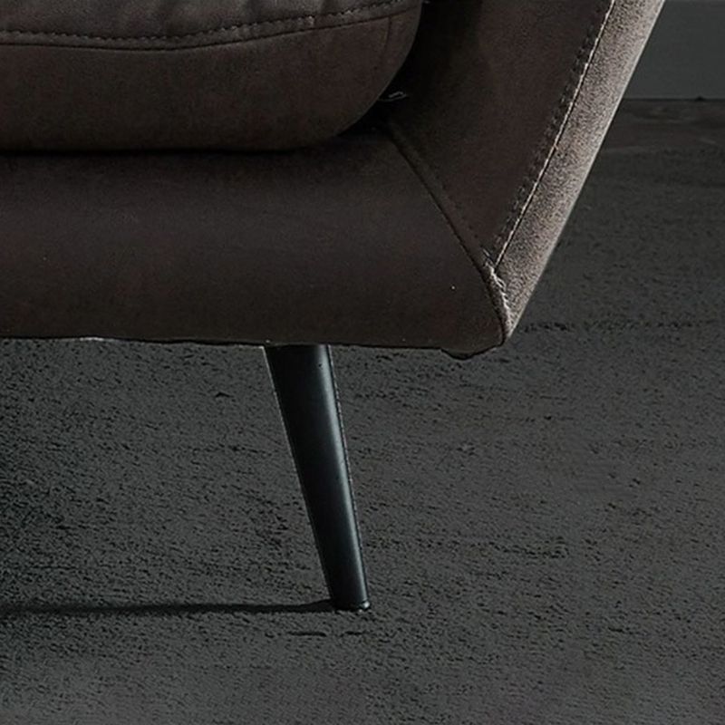 フェイクレザータフテッドコンテンポラリーフレアアームステイン耐性ソファソファ
