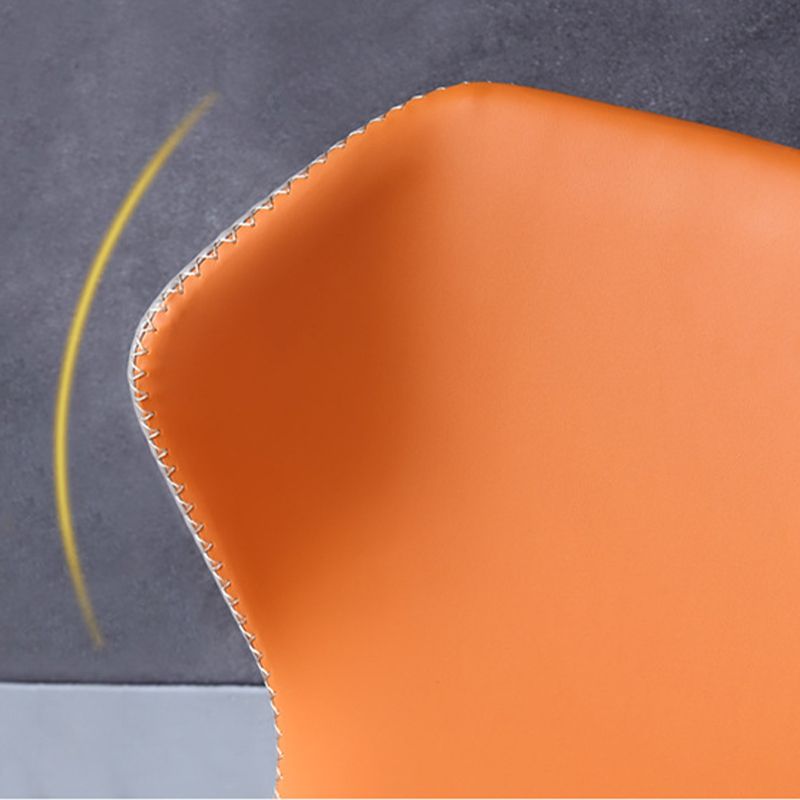 Industriële vaste achterstoelen armloze zijstoelen met metalen benen voor thuisgebruik