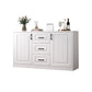 Contemporary White Wooden Accent Cabinet with Doors and Drawers Clearhalo 'Cabinets & Chests' 'cabinets_chests' 'furn' 'furn_cabinets_chests' 'Furniture' 'Living Room Furniture' 1200x1200_1055c918-3bab-4c3a-bbcc-3b1fba36435f