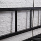 Follo metallico in metallo nero telaio industriale in stile industriale letto aperto con telaio aperto