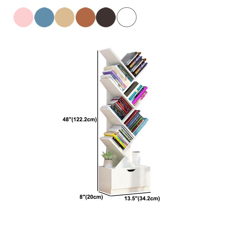 Modern Engineer Wood Bookshelf 7.87" Wide Office Shelf Bookcase Clearhalo 'Bookcases' 'furn' 'furn_bookcases' 'Furniture' 'Office Furniture' 1200x1200_1055e6b1-679b-42e8-ad32-6f5e9cd8bbd2