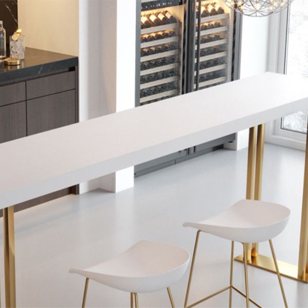 Tavolo da bar di base/tavolo da dinette in oro glam