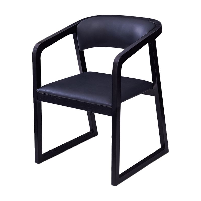 Contemporary Style Wood Side Dining Chairs Open Back Dining Side Chairs (Set of 2) Clearhalo ' kitchen&dining_furn' 'Dining Chairs' 'Dining Tables & Seating' 'dining_chair' 'furn' 'furn_dining_chair' 'Furniture' 'furniture_dining_chair' 'Kitchen & Dining Furniture' 'kitchen' 1200x1200_105ae059-ee35-4c4e-a03b-17c974ac6b1c