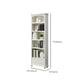 Wooden Closed Back Bookcase Standard Contemporary Bookshelf with Shelves