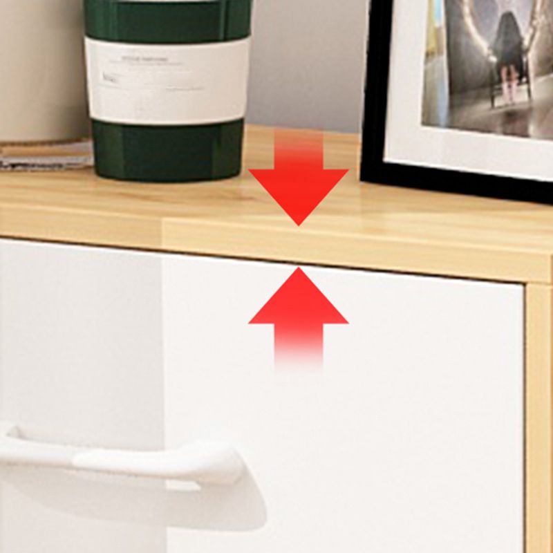 Contemporary Simple Rectangular Wood Cabinet with Doors and Drawers Clearhalo 'Cabinets & Chests' 'cabinets_chests' 'furn' 'furn_cabinets_chests' 'Furniture' 'Living Room Furniture' 1200x1200_105dd75f-6652-40b4-8f29-5bfe3db55cf0