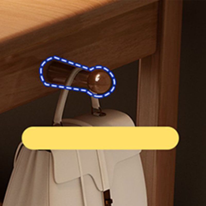 Bureau d'écriture à domicile rectangulaire moderne bureau d'ordinateur de base en bois massif